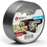 Opravná páska stříbrná s textilním podkladem standard 50mm x 50m
